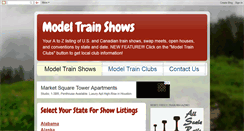 Desktop Screenshot of modeltrainshows.com